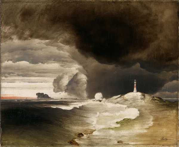 Lighthouse on the Norwegian Coast av Peder Balke