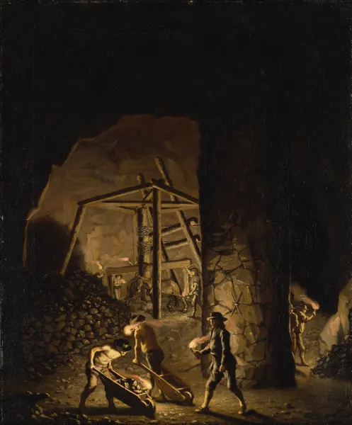 Gallery in Falun Copper Mine av Pehr Hilleström