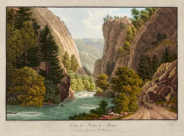 Sortie des Roches de Moutier av Peter Birmann