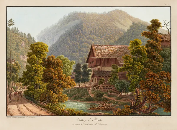 Village de Roche av Peter Birmann