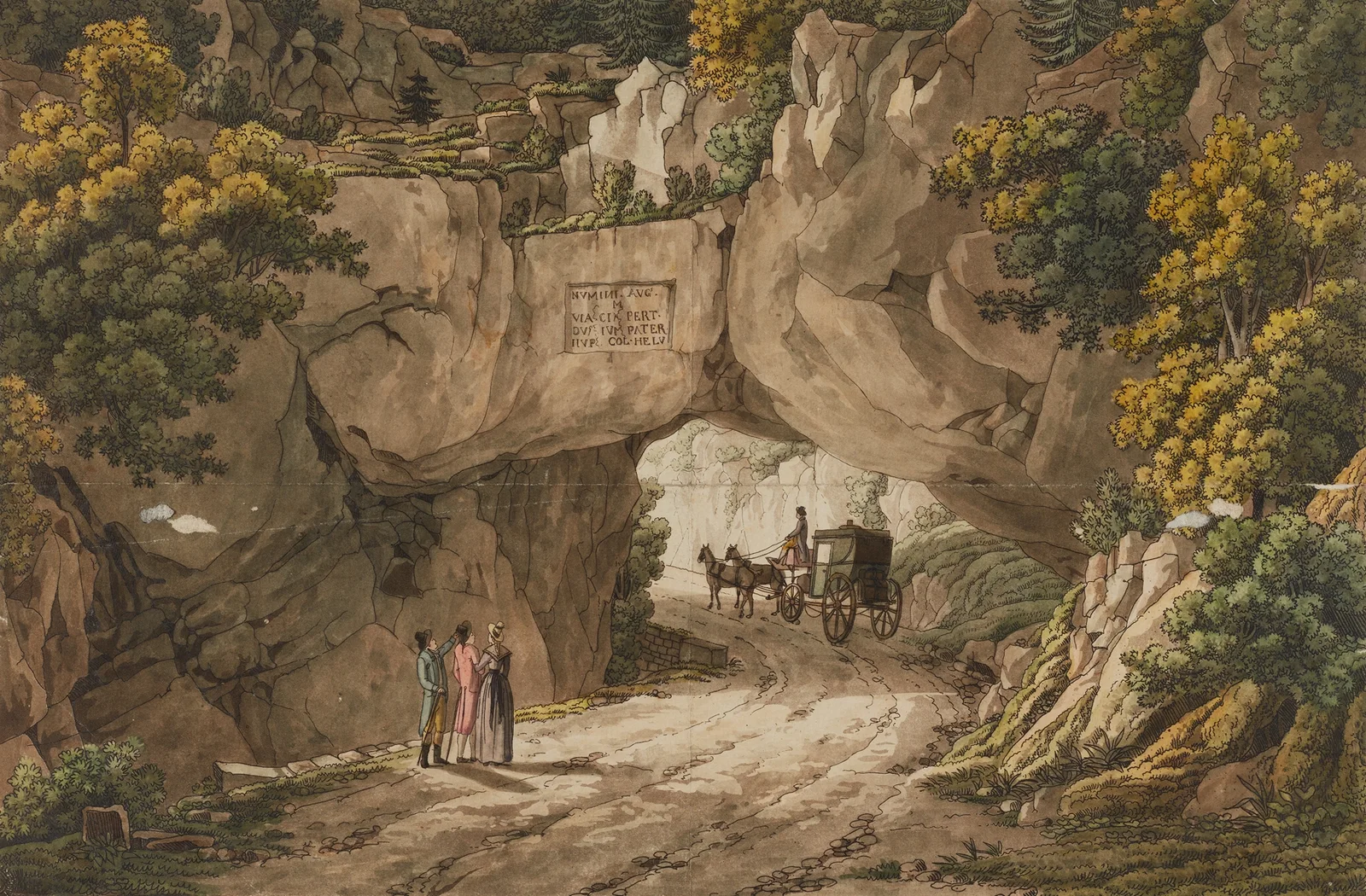 Vue de Pierre-Pertuis av Peter Birmann