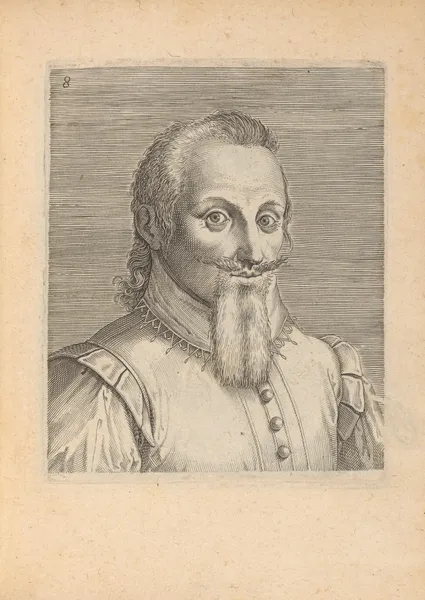 Male, Tunred to Right av Philip Galle