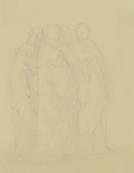 Four clergymen av Philipp Veit