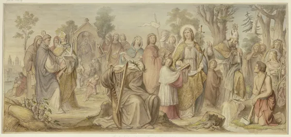 The introduction of the arts in Germany through Christianity av Philipp Veit
