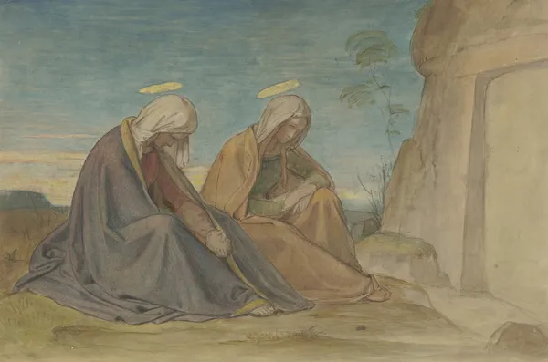 The two Marys at the grave av Philipp Veit