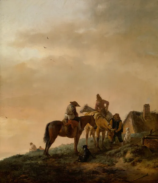 Horseman’s Stop av Philips Wouwerman