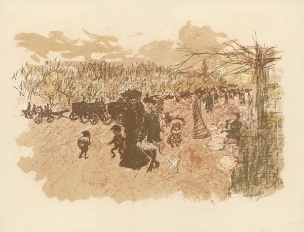 Avenue du Bois de Boulogne av Pierre Bonnard