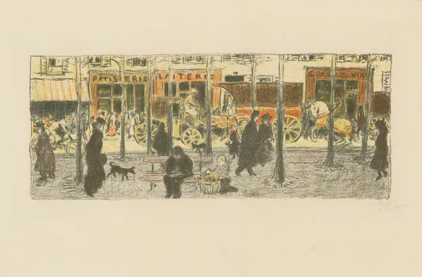 Boulevard av Pierre Bonnard
