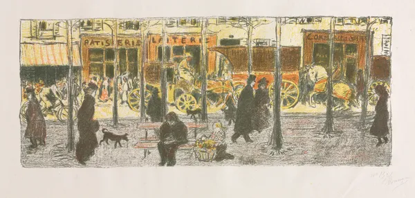 Some Aspects Of Paris Life, Boulevard av Pierre Bonnard
