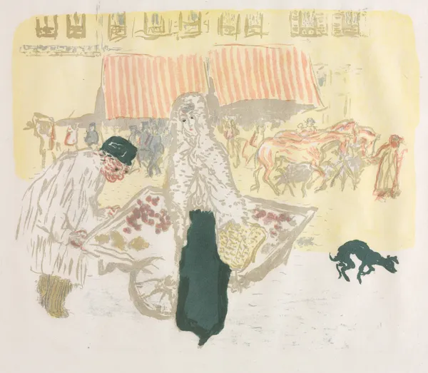 Some Aspects Of Paris Life,The Pushcart av Pierre Bonnard