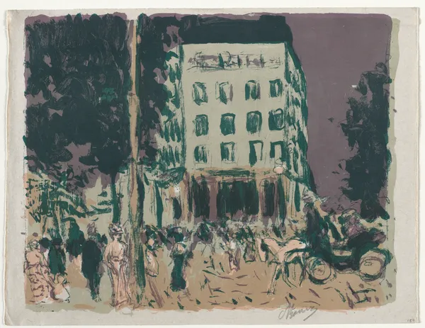 The Boulevards av Pierre Bonnard