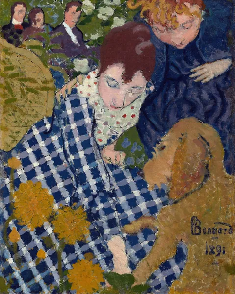 Women With A Dog av Pierre Bonnard