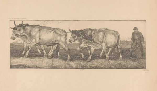 Les boeufs av Pieter Dupont