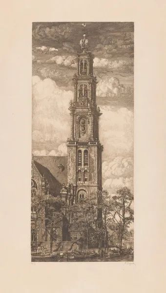 Westertoren in Amsterdam av Pieter Dupont