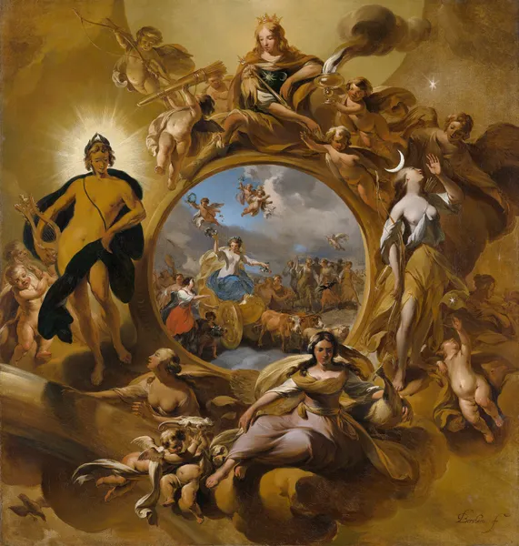 Allegory of Spring av Nicolaes Pietersz. Berchem