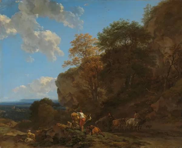 Italian Landscape av Nicolaes Pietersz. Berchem