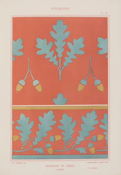 Bordure et semis, Chêne av Maurice Pillard Verneuil