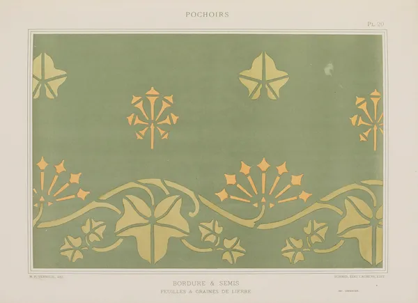 Bordure et semis, Feuilles & graines de lierre av Maurice Pillard Verneuil
