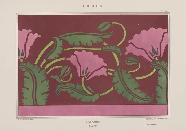 Bordure, pavot av Maurice Pillard Verneuil