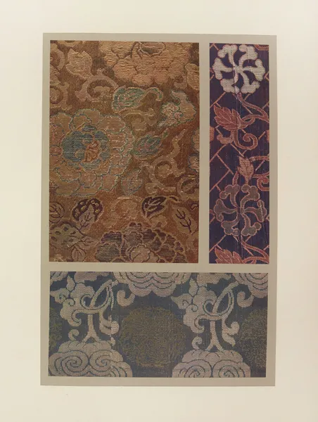 Pivoines stylisées ; fleurs stylisées ; motifs ornementaux av Maurice Pillard Verneuil