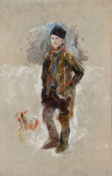 Portrait of Gościmiński, sketch av Władysław Podkowiński