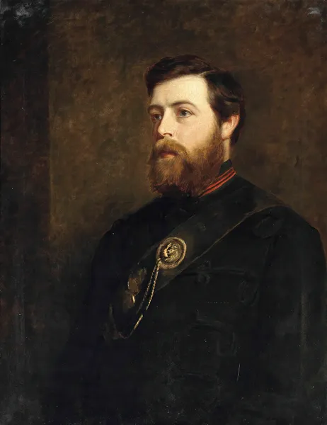 Portrait of James Panton Esq., in the uniform of the King’s Royal Rifle Corps (60th Foot) av William Powell Frith