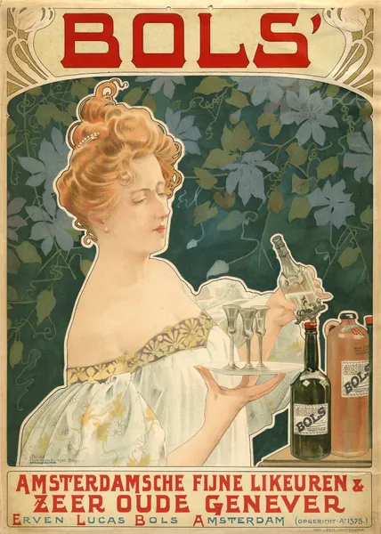 Bols’ Amsterdamsche Fijne Likeuren & zeer oude genever av Henri Privat-Livemont