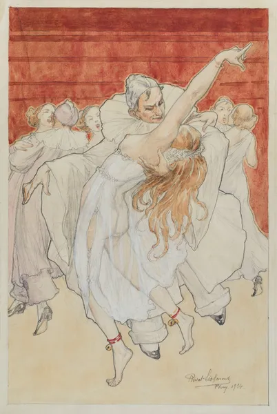 Dancing Harlequin av Henri Privat-Livemont
