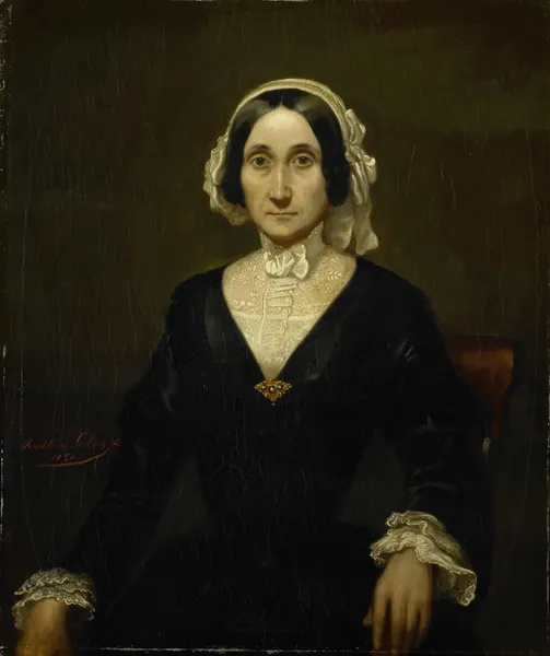 Portrait of Mrs. W.J.S. van Alphen, Baroness van Reede van Oudtshoorn av Raden Saleh