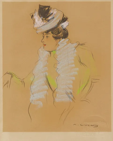 Madame X at the Grand Prix av Ramón Casas