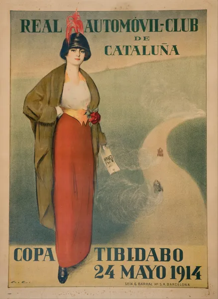 Real Automóvil-Club de Cataluña. Copa Tibidabo av Ramón Casas
