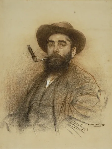 Self-portrait av Ramón Casas