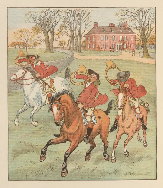 The Three Jovial Huntsmen Pl.2 av Randolph Caldecott