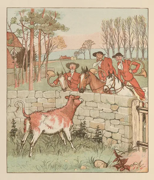 The Three Jovial Huntsmen Pl.5 av Randolph Caldecott