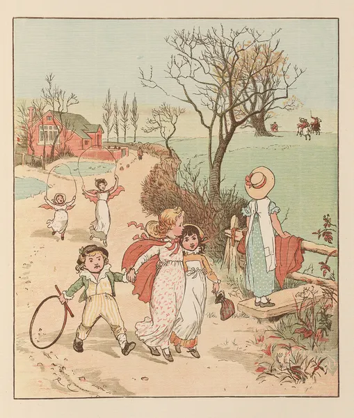 The Three Jovial Huntsmen Pl.6 av Randolph Caldecott