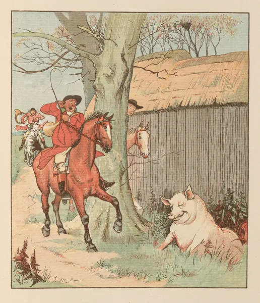 The Three Jovial Huntsmen Pl.7 av Randolph Caldecott