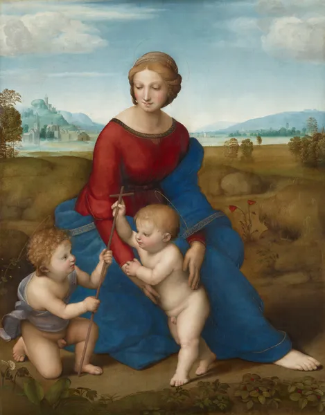 Madonna In The Meadow av Raphael