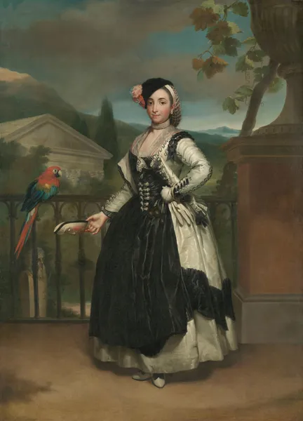 Portrait of Isabel Parreño y Arce, Marquesa de Llano av Anton Raphael Mengs