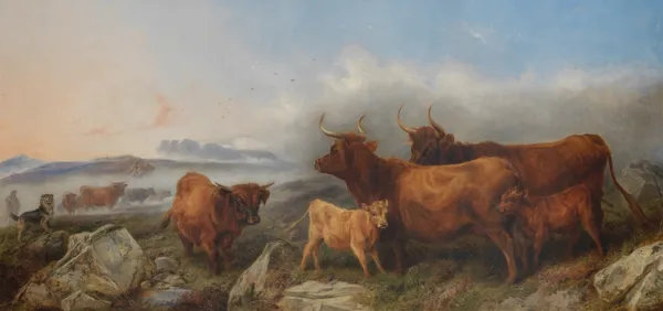 Gathering the herd av Richard Ansdell