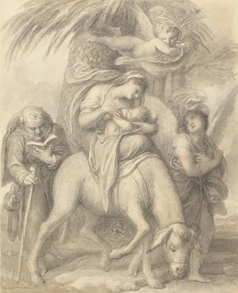 Flight into Egypt av Richard Cosway