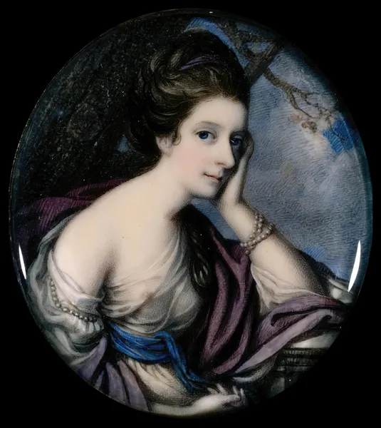 Portrait of Mrs. Floyd av Richard Cosway