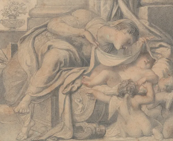 Virgin Adoring the Sleeping Christ av Richard Cosway