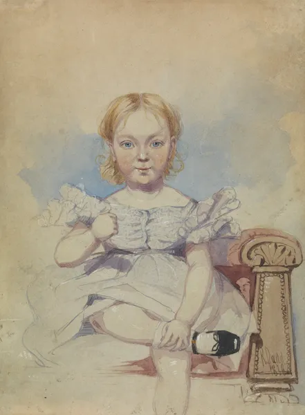 Portrait of a Girl av Richard Dadd