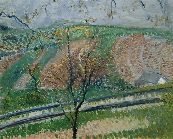Trasse der Zahnradbahn auf den Kahlenberg av Richard Gerstl