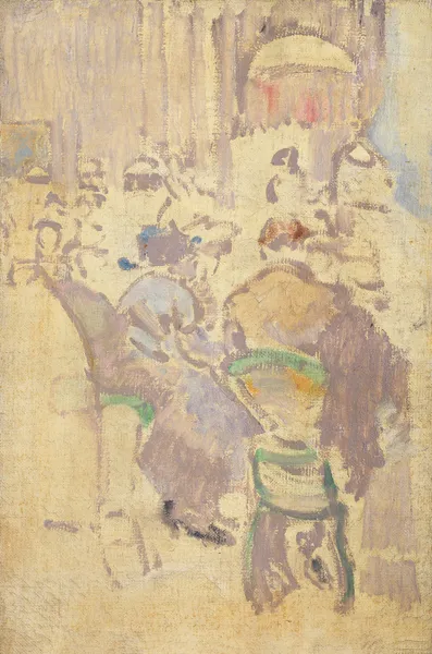 Café Interior, Baccarat, Dieppe av Walter Richard Sickert