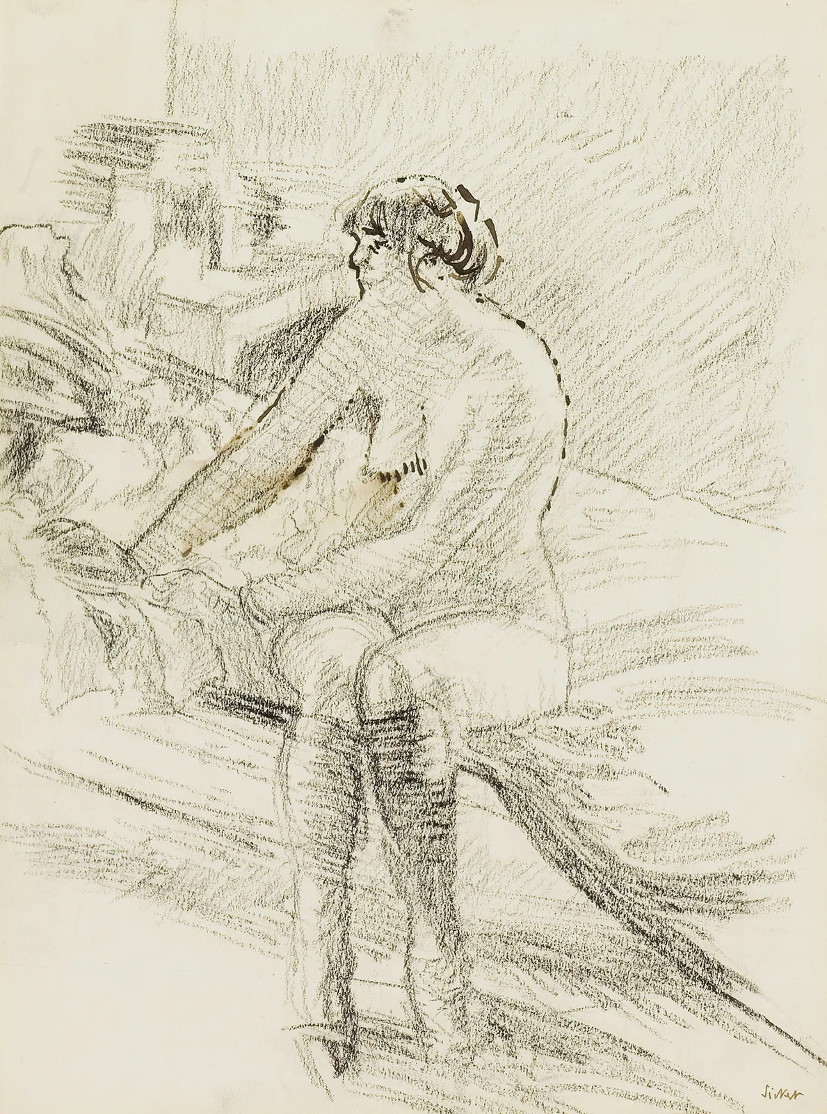 Seated Nude av Walter Richard Sickert