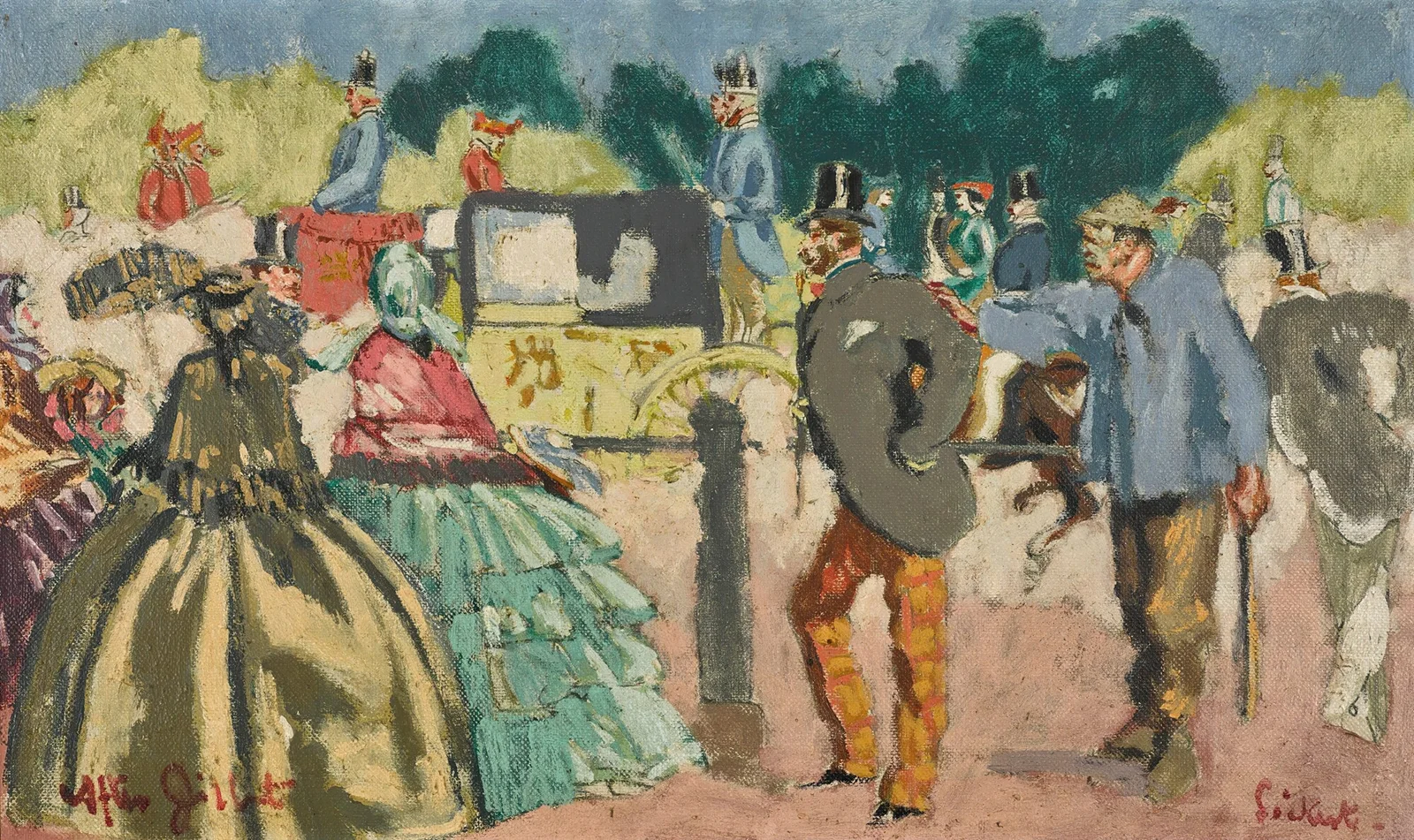 The two lags (after John Gilbert) av Walter Richard Sickert