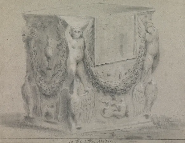 Sculpted Plinth in the Villa Medici av Richard Wilson