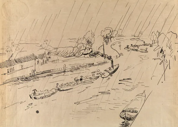 Canal in the Rain av Rik Wouters
