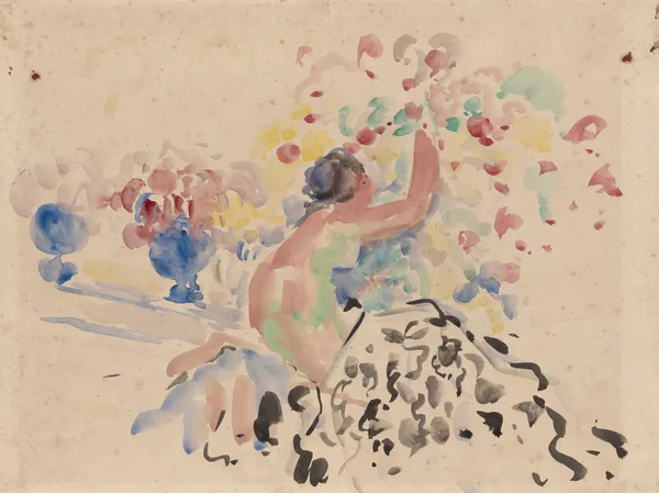 Nude and Flowers av Rik Wouters